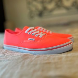 Neon Pink Vans women's